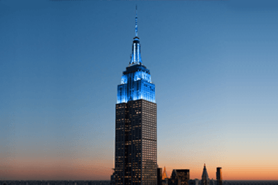 The Spectacular Blueness of The Empire State Building
