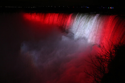 Niagra Falls Dazzles with new LED Lighting System