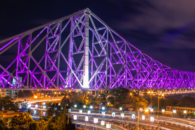 Kolkata’s Howrah Bridge Celebrates 75 years as a City Landmark with LED Shimmer