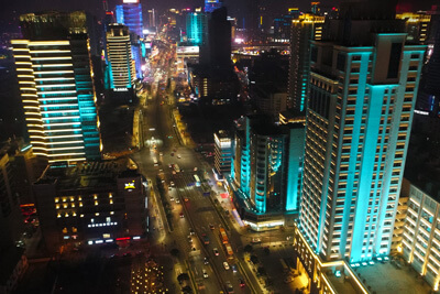 Chinese Skyscrapers Turn  Into Gigantic  Works of Art