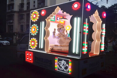 Ganesh Chaturthi Celebrated with Philips Hue Lit  ‘Ganpati-on-Wheels’