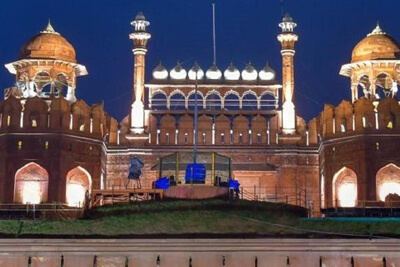 Red Fort Lit With 2600 LED Lamps to Mark Independence Day