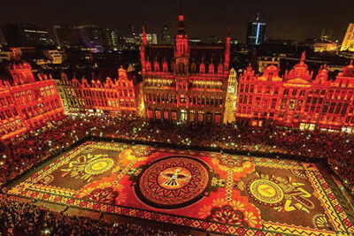 Brussels’ Biannual Flower Carpet Grand Place Shimmers with Chauvet Professional