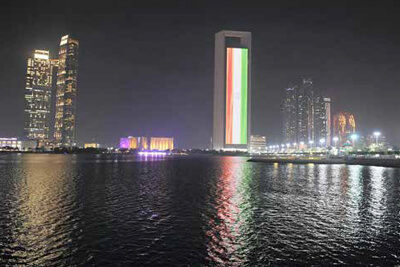 Iconic ADNOC Building in UAE Lights Up to Commemorate PM Modi’s Oath Ceremony