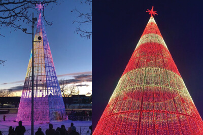 Visitors Flock Tallest LED Installation in Denver