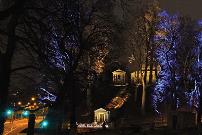 Historic Laurel Hill Cemetery Gets A Glowing Skyline